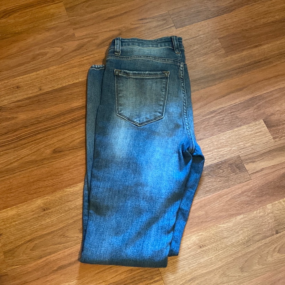 Bridge by Gly Women’s Jeans, size 28. Destroyed, stretch & high rise.